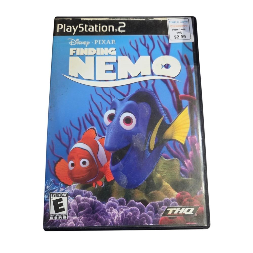 Disney Pixar Finding Nemo Sony PlayStation 2 Game Disk, 2003, Rated E